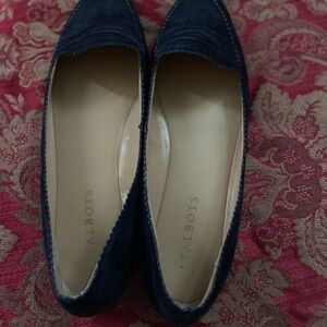 Talbots Dark Blue Suede Flats